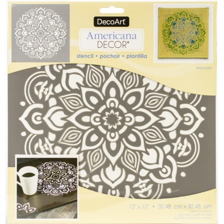 Трафарет Mandala Americana Decor Stencil 30,5X30,5см