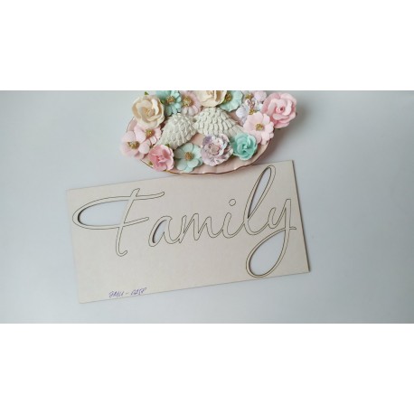 Заготовка для тиснения Family 22*11см , толщина 1,5мм для тиснения на замше