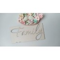 Заготовка для тиснения Family 22*11см , толщина 1,5мм для тиснения на замше