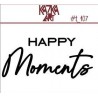 Заготовка для тиснения Happy Moments , 15х5.2см , толщина 1,5мм для тиснения на замше