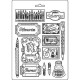 Молд Ink & Labels, Calligraphy Maxi Mould A4 Stamperia