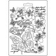 Текстурный мат Nature Is My Home, Orchids & Cats  Stamperia Soft Maxi Mould A5