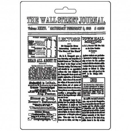Текстурный мат The Wall Street Journal, Calligraphy  Stamperia Soft Maxi Mould A5