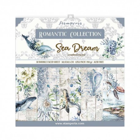 Набор бумаги Romantic Sea Dream 30*30см, 10л Stamperia