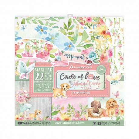 Набор бумаги Circle Of Love 30*30см, 22л Stamperia