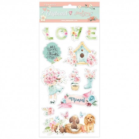 Чипборд  Circle Of Love 15*30 см,  Stamperia 