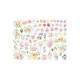 Чипборд Circle Of Love Flowers,  Stamperia, 84 шт