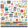 Наклейки School Life Cardstock Stickers 12"X12" Simple Stories