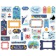 Набор высечек  Frames & Tags, Fish Are Friends 33 шт, Carta Bella