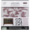 Прозрачные штампы Distressed Floral Prints Prima Marketing Re-Design Decor Clear Cling Stamps 12"X12"
