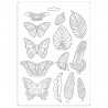Молд Leaves & Butterflies, Amazonia Maxi Mould A4 Stamperia