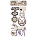 Чипборд  HORSES 15*30 см,  Stamperia