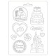Молд Castle & Cake, Sleeping Beauty Maxi Mould A4 Stamperia