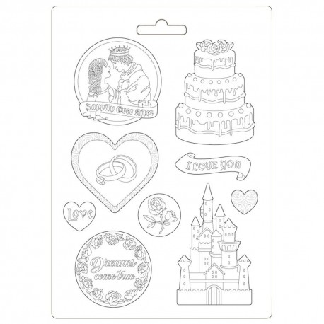 Молд Castle & Cake, Sleeping Beauty Maxi Mould A4 Stamperia