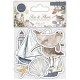 Деревянный чипборд Sea & Shore 10 шт,  Craft Consortium