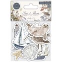 Деревянный чипборд Sea & Shore 10 шт,  Craft Consortium