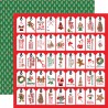 Лист скрапбумаги Just For You Tags Christmas Cheer - 30,5х30,5см - Carta Bella