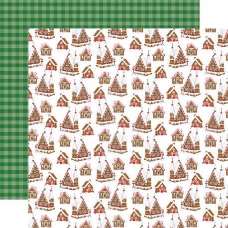 Лист скрапбумаги Candy Cane Lane Christmas Cheer - 30,5х30,5см - Carta Bella
