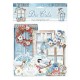 Чипборд Winter Tales Quotes & Labels Stamperia, 34шт