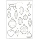 Молд Balls, Romantic Christmas Maxi Mould A4 Stamperia
