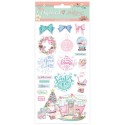 Чипборд Christmas Rose 15*30 см,  Stamperia 