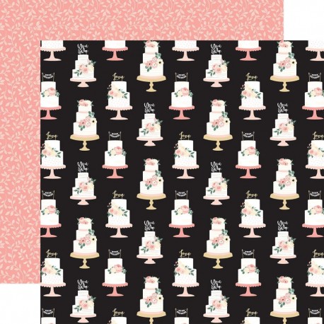Лист скрапбумаги Cut The Cake Wedding 30*30см, Echo Park