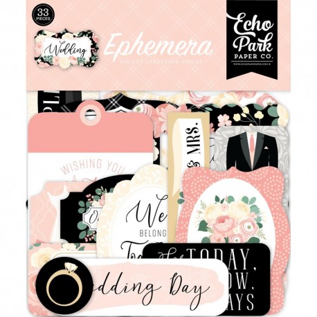 Высечки Wedding, 33 шт, Echo Park Paper