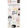 Чипборд Phrases Wedding, 15*30 см, Echo Park Paper