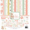Кит Набор бумаги It's A Girl 30*30см, 12 л+ лист наклеек  Echo Park