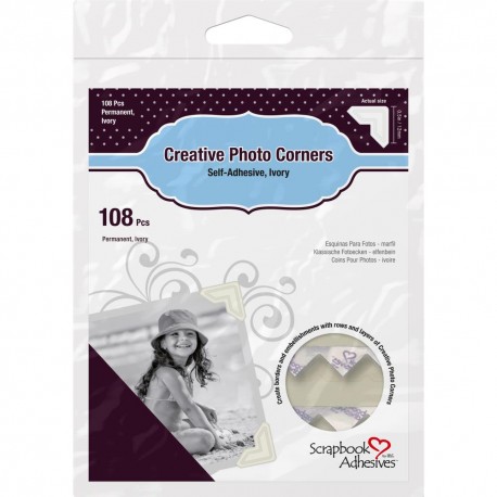 Уголки для фото IVORY  Paper Photo Corners 108/Pk