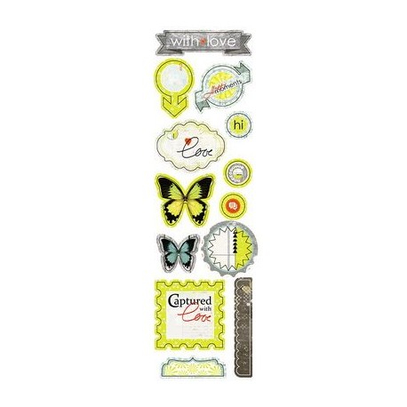Высечки Lemon Owl - Attic Door, Die Cuts №02, 10х30 см