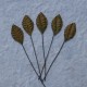 Листики 10 шт. 25мм Brown Mulberry Paper Leaves