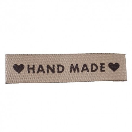 Нашивка HAND MADE, 6 см, 5 шт.