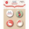 Набор скрап-фишек для скрапбукинга Hello Cristmas 4шт от Scrapmir