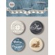 Набор скрап-фишек для скрапбукинга 4шт от Scrapmir Rustic Winter