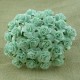 Розочки 15мм, 5 шт, AQUA MULBERRY PAPER OPEN ROSES