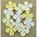Гортензии 5 шт, 35мм MIXED WHITE, CREAM & IVORY HYDRANGRA BLOOMS