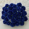 Розы, 10 мм, 5 шт. ROYAL BLUE MULBERRY PAPER OPEN ROSES
