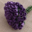 Бутоны роз 8мм — 5 шт - PURPLE MULBERRY PAPER ROSEBUDS