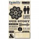 Набор штампов Family Stories Teresa Collins