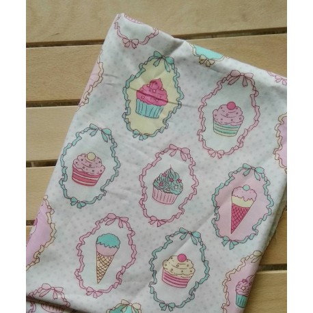 Хлопок Пироженки 50*40 см Корея