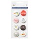 Набор металлических фишек CURRENTLY EDITION FLAIR BADGES, 8 шт, Project Life