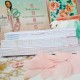 Блок А5 для блокнота Лаванда, 90 л (180 страниц) плотность 120 грамм
